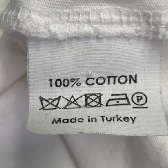 DRIES VAN NOTEN XL White Blue Green Stripe Cotton Long Sleeve Crew Neck Pullover - Picture 6 of 6